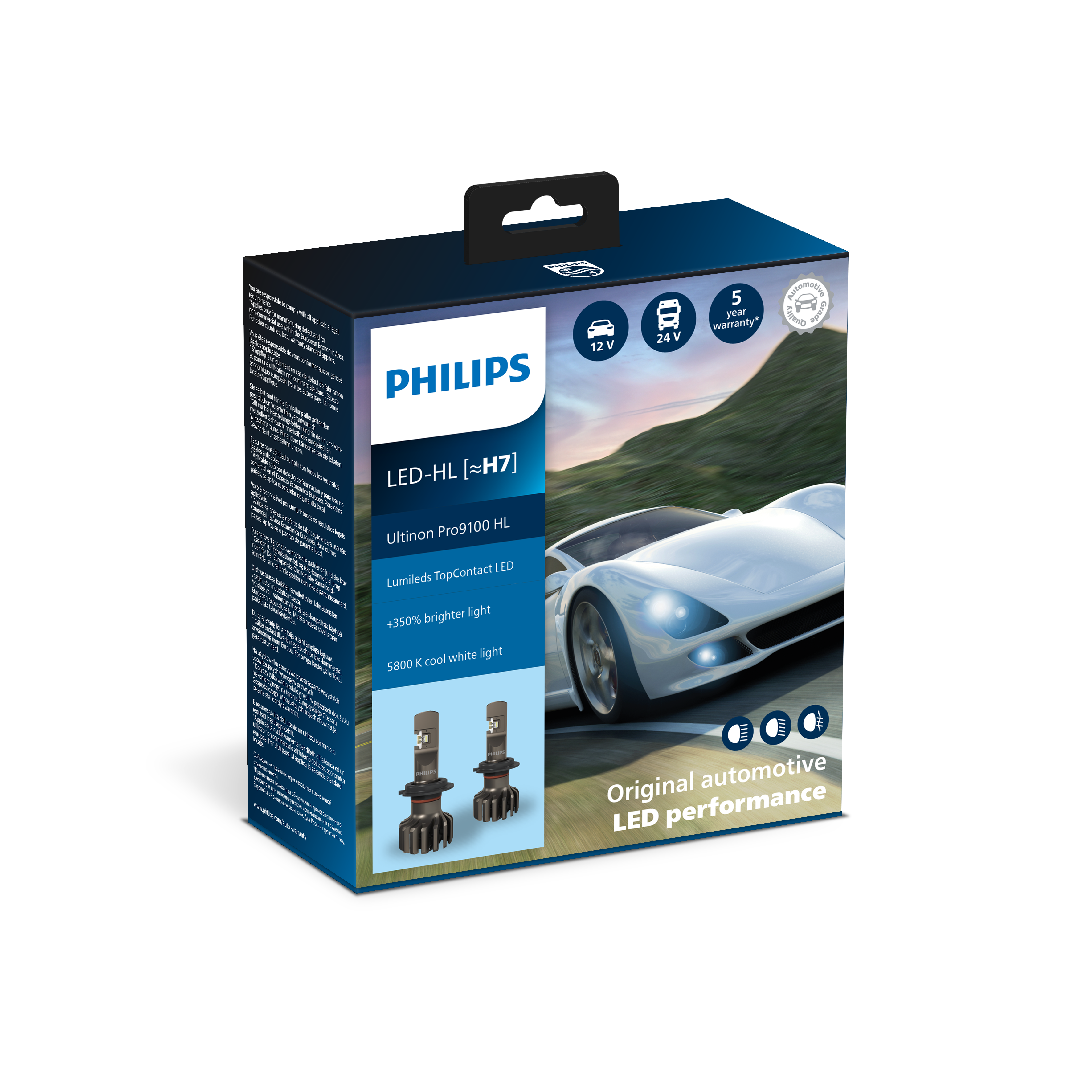 New Philips Ultinon Pro9100 Headlight Bulbs Bring Class-leading Innovation  and 350% More Brightness